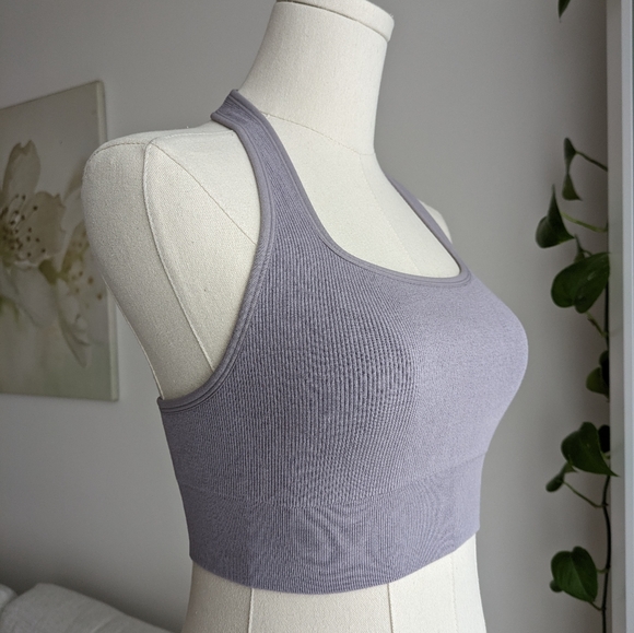 Fabletics Cloud Seemless Halter Sports Bra - S - Picture 4 of 5